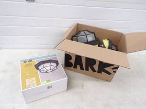 lot 48 image: 5 Exterior LED Ceiling Lights one still in box