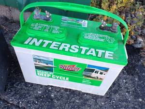 lot 61 image: Interstate Deep Cycle Marine RV Battery