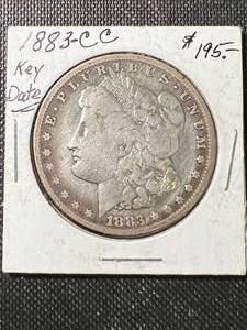 1883-CC US MORGAN SILVER DOLLAR
