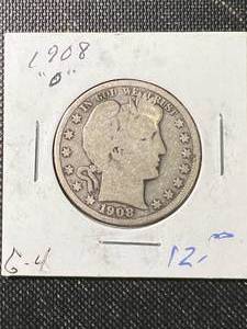 1908-O US BARBER HALF DOLLAR