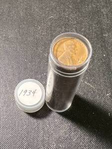 ROLL OF US 1934 WHEAT CENTS