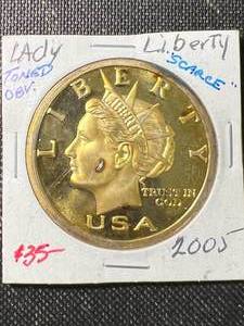 1 TROY OZ .999 FINE SILVER 2005 $20 LIBERTY ROUND