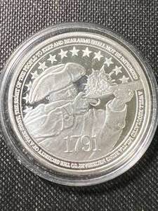 1 TROY OZ .999 FINE SILVER BILL OF RIGHTS ROUND IN AIRTITE