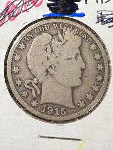 1915-S US BARBER HALF DOLLAR