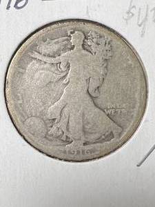 1916 US WALKING LIBERTY HALF DOLLAR
