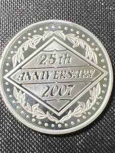 1 TROY OZ .999 FINE SILVER 2007 25TH ANNIVERSARY ROUND