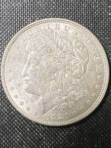 1921-D US MORGAN SILVER DOLLAR