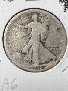 1916 US WALKING LIBERTY HALF DOLLAR