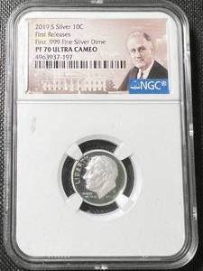 2019-S US PROOF SILVER ROOSEVELT DIME NGC PF70 ULTRA CAMEO