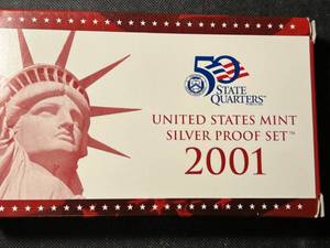 2001 US MINT SILVER PROOF SET IN ORIGINAL PACKAGE