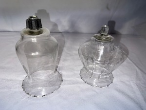 lot 69 image: Two Vintage Candlestick Tea Light Holders