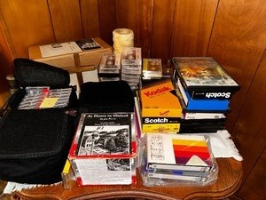 lot 107 image: Variety Of Books On Tape, DVDs And VHS Tapes