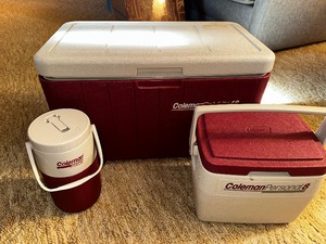 lot 120 image: Coleman Cooler Three-Piece Set