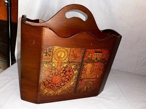 lot 145 image: MCM Wood Magazine Holder