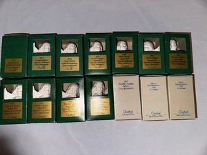 lot 171 image: Goebel Angel Bell Christmas Ornament Collection 1976-1989 Estimated Value $160