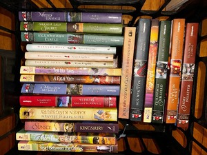 lot 182 image: Variety of Mysteries in Lancaster County Books, Secrets of Castleton Manor Libray and Karen Kingsbury Books