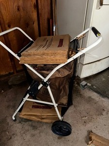 lot 406 image: Rolling, Folding Beach Cart And Leaf Bags