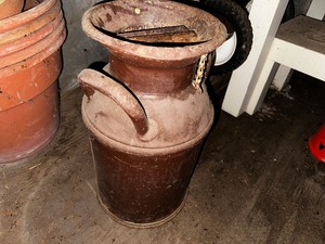 lot 432 image: Antique Metal Milk Can