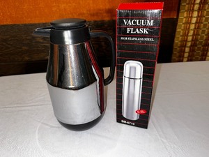 lot 269 image: Stainless Steel Coffee Carafe And Vacuum Flask
