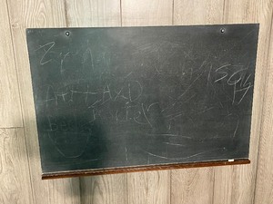 lot 335 image: Vintage Chalk Board - Approx 24x36