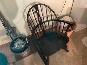 lot 357 image: Antique Windsor Arm Chair Rocking Chair