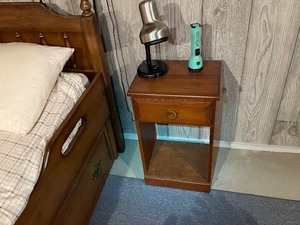 lot 351 image: Wood Bedside Table Night Stand