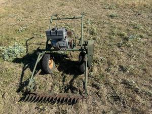 Walk behind sickle mower
