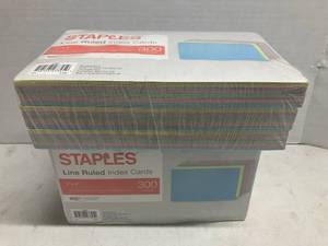 Large Pastel Index Cards