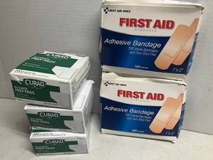 Bandages and Alcohol Wipes