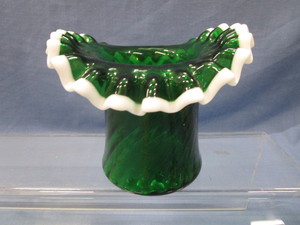 Fenton Snow Crested Vase