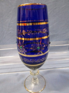 Cobalt Blown Glass Vase