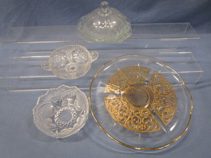 Picard Cake Stand, Butter Dish, Bowls