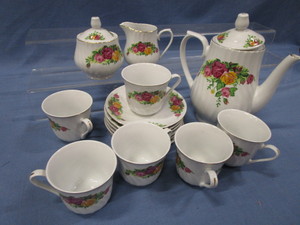 Regent China Tea Set, English Rose