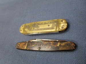Pocket Knives 1933 Worlds Fair & CA