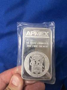 10 oz. AMPEX Silver Bar .999