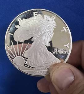 14 lb. .999 US silver coin, 2020