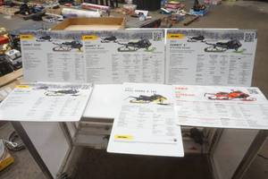 lot 257 image: Ski Doo sales material