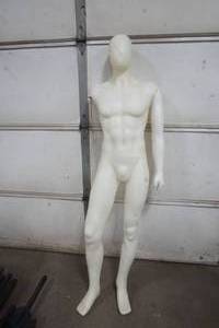 lot 99 image: one arm mannequin