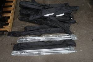 lot 8 image: group of display tripods