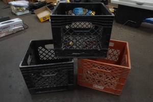 lot 359 image: milk crates