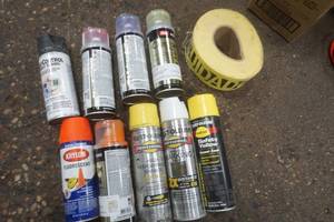 lot 407 image: caution tapepaint