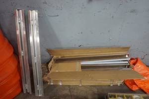lot 545 image: aluminum flag pole brackets