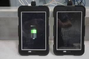 lot 604 image: 2 Samsung Galaxy Tab 8 with case