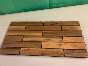 Acacia Wood Interlocking Deck Tiles