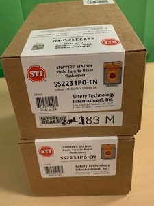 Stopper Station Yellow Emergency Power Off
