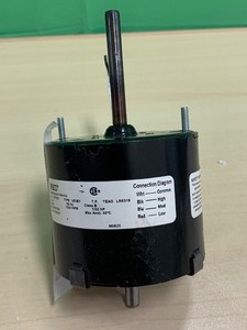FASCO HVAC Motor Totally Enclosed Air-Over, 150 HP, 1,550 Nameplate RPM, 3 Speed, 115V AC, CWSE