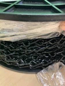 #14 Steel Single Jack Chain, Black Polycoat, 190 per Reel