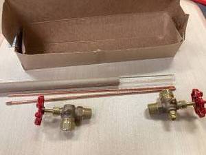 APOLLO Water Gauge Bronze, 58 in Gauge Glass Dia, 12 in Gauge Glass Lg, 350°F Max. Media Temp, NPT