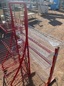 lot 24 image: Steel Display Racks