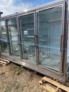 lot 33 image: 10.5 4 Door Upright CoolerFreezer